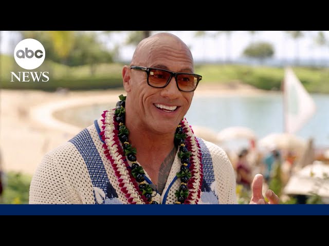 ⁣From Hawaii to Hollywood, Dwayne 'The Rock' Johnson opens up ahead of 'Moana 2'