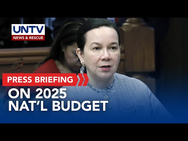 ⁣Sen. Grace Poe updates on 2025 Nat’l Budget, upcoming Bicam