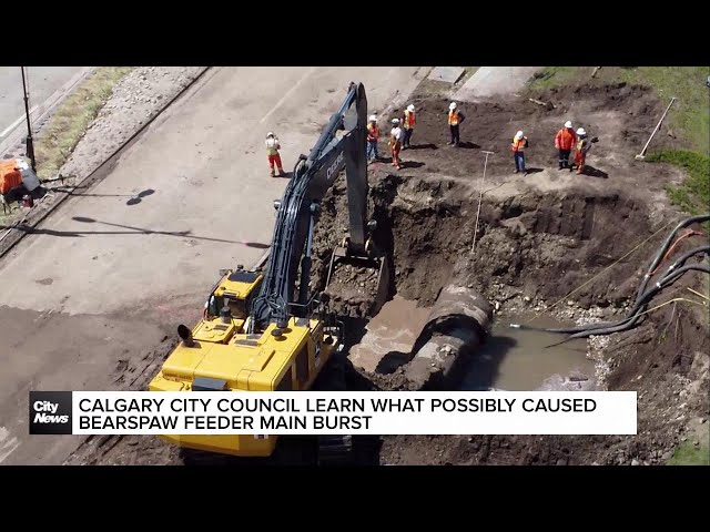 ⁣Calgary city council learn what possibly caused Bearspaw feeder main burst