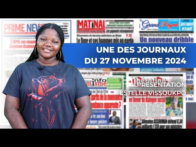 ⁣UNE DES JOURNAUX DU 27 NOVEMBRE 2024