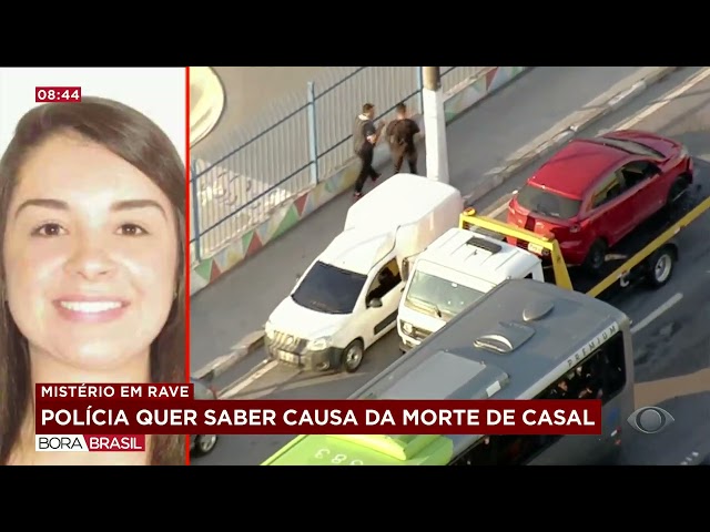 ⁣Mistério em rave: polícia quer saber causa da morte de casal