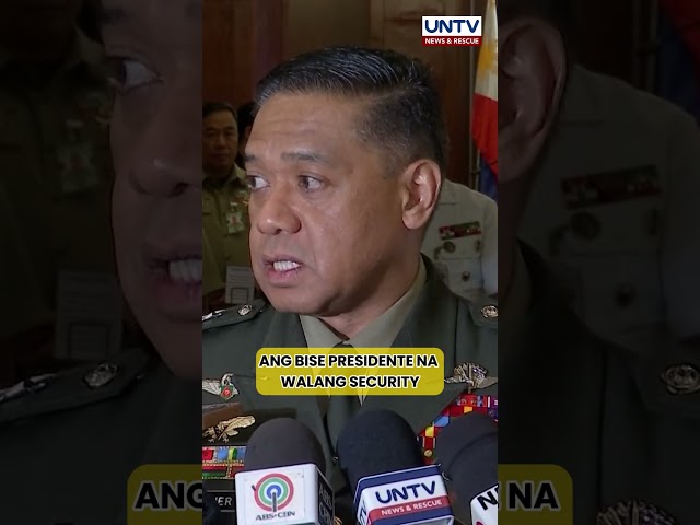 ⁣Ilang security escorts ni VP Duterte, papalitan ng bagong AFP at PNP personnel – Gen. Brawner