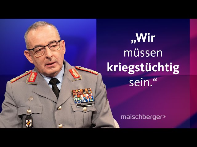 ⁣Claudia Major und Carsten Breuer über den Ukraine-Krieg und Verteidigungsfähigkeit | maischberger