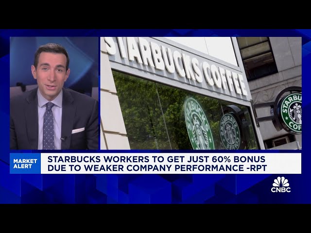 ⁣Starbucks workers to get just 60% bonus due to weaker company performance: Report