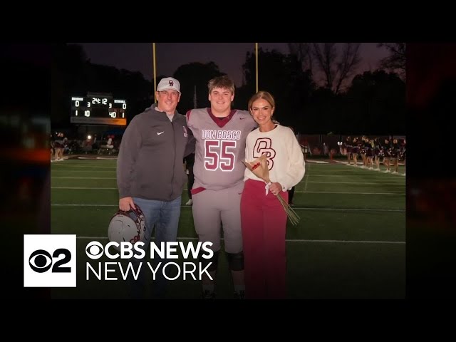 ⁣Kristine Johnson shouts out Don Bosco Prep ahead of son's football game