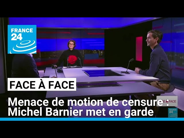 ⁣Menace de motion de censure : Michel Barnier alerte sur le risque "de turbulences graves"