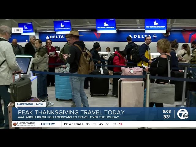 ⁣Peak Thanksgiving travel has arrived