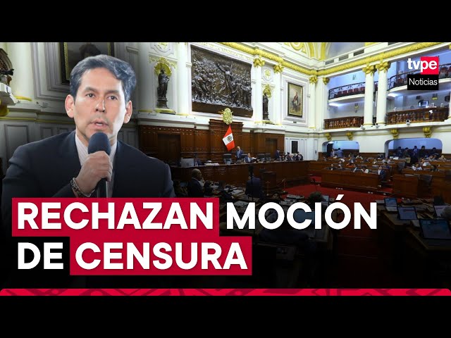 ⁣Congreso: Pleno desestima censura contra ministro Julio Demartini