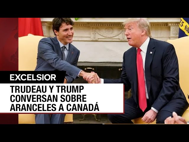 ⁣Tras amenazas de aranceles, Trudeau conversa con Trump