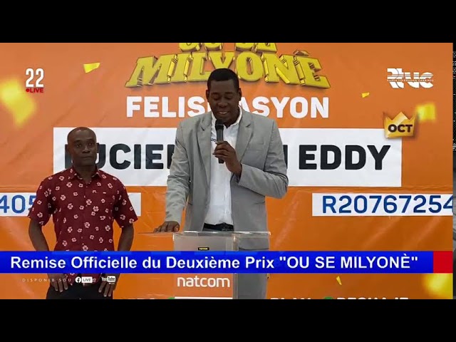 ⁣NATCOM : Remise Officielle du Deuxième Prix Connu sous le nom "OU SE MILYONÈ"