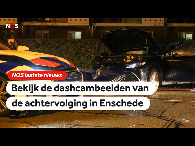 ⁣Politie deelt beelden van achtervolging in Enschede