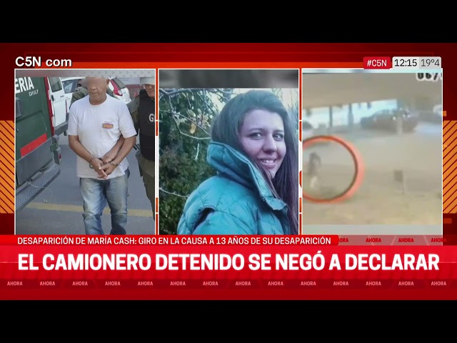 ⁣SE NEGÓ a DECLARAR el CAMIONERO DETENIDO por el CASO MARÍA CASH