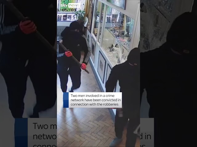 ⁣Jewellery thieves face prison for a string of London robberies