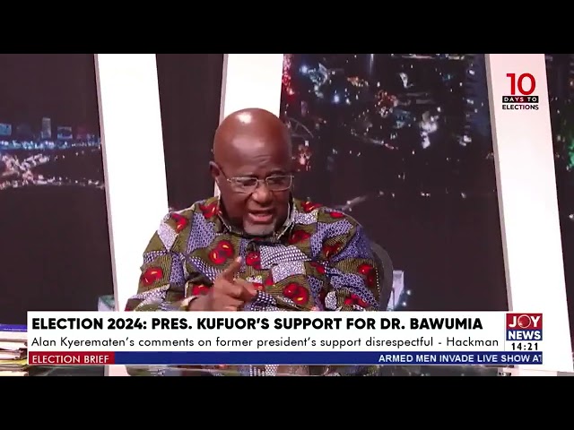 ⁣Alan Kyerematen's comments on former president Kufuor's support for Bawumia disrespectful 