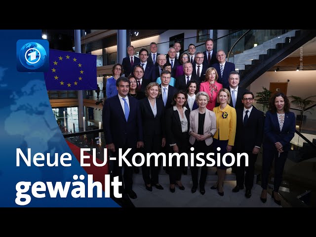 ⁣Europaparlament: Von der Leyens neue Kommission ins Amt gewählt