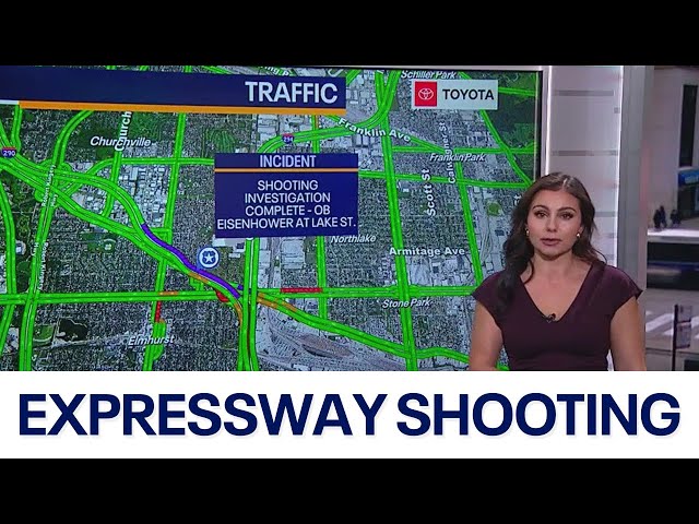 ⁣Eisenhower Expressway lanes reopened after shooting