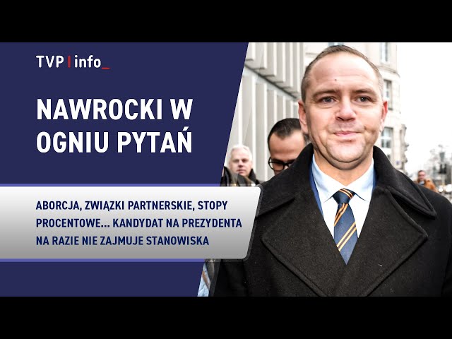 ⁣Nawrocki "ucieka" od odpowiedzi. Pytania o aborcję, związki partnerskie, stopy procentowe.