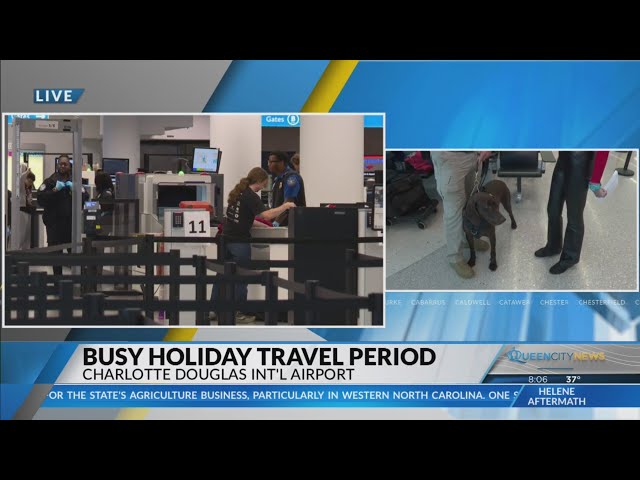 ⁣Busy holiday air travel day on Wednesday