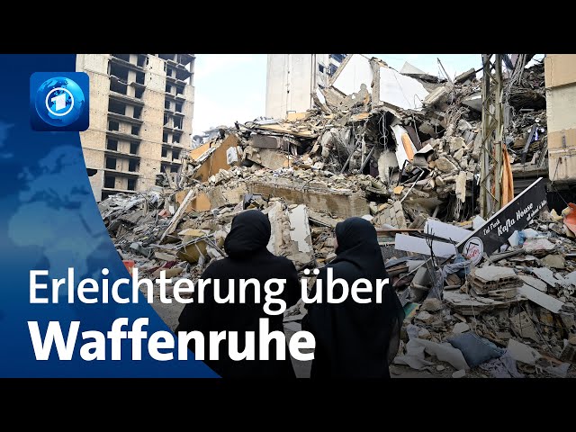 ⁣Libanon: Erleichterung über Waffenruhe zwischen Israel und der Hisbollah