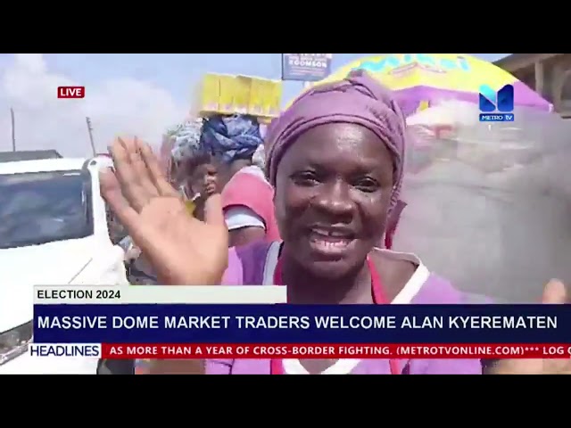 ⁣Massive dome market traders welcome Alan Kyeremanten