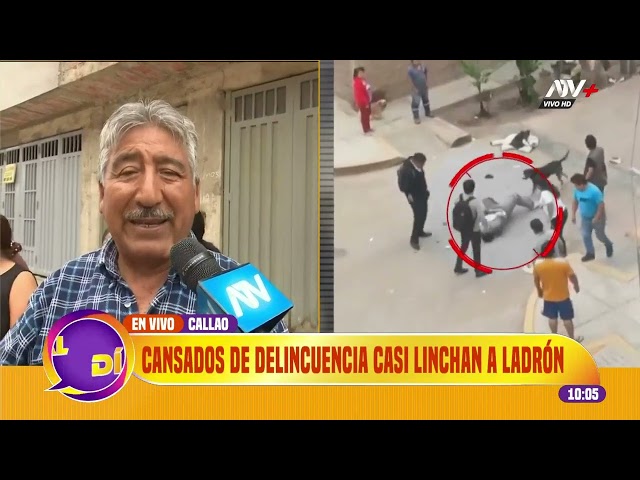 ⁣Callao: Chalacos atrapan a ladrón y casi lo linchan en plena vía pública