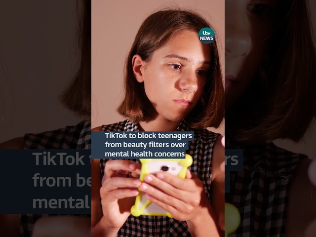 ⁣TikTok to block teenagers from beauty filters over mental health concerns | ITV News