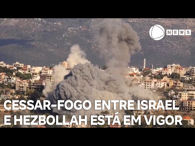 ⁣Cessar-fogo entre Israel e Hezbollah já está em vigor