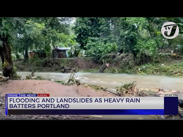 ⁣Flooding and Landslides as Heavy Rain Batters Portland | TVJ News