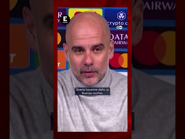 ⁣Guardiola aclara su comentario sobre los arañazos tras empate en Champions