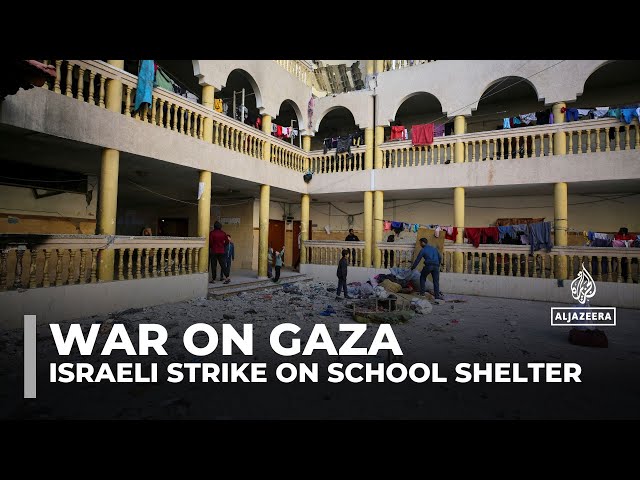 ⁣Dozens killed in deadly Israeli attack on Gaza City's al-Tabin school