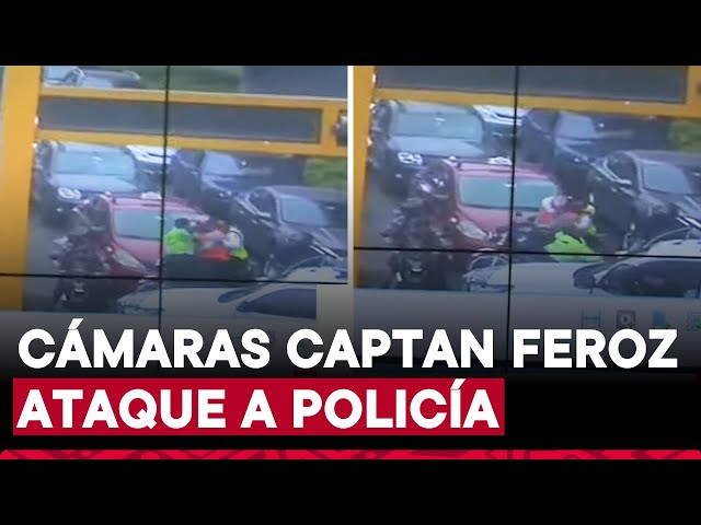 ⁣Así hieren a policía en su intento por frustrar asalto a cambista en San Borja