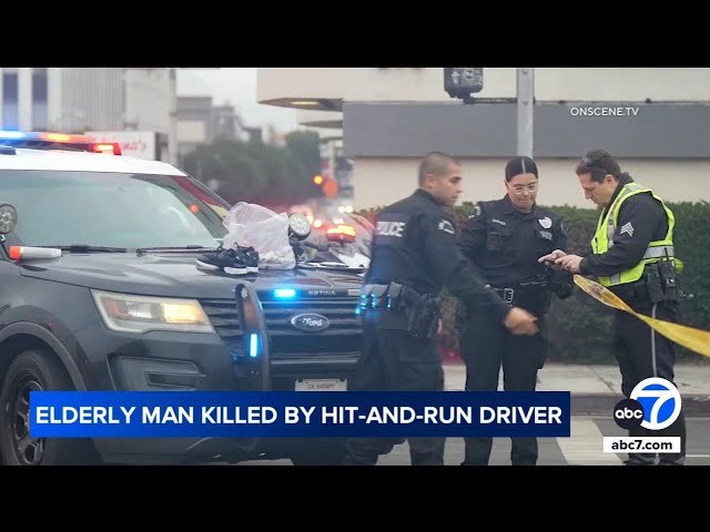 ⁣Elderly man dies after being struck by hit-and-run driver in Koreatown