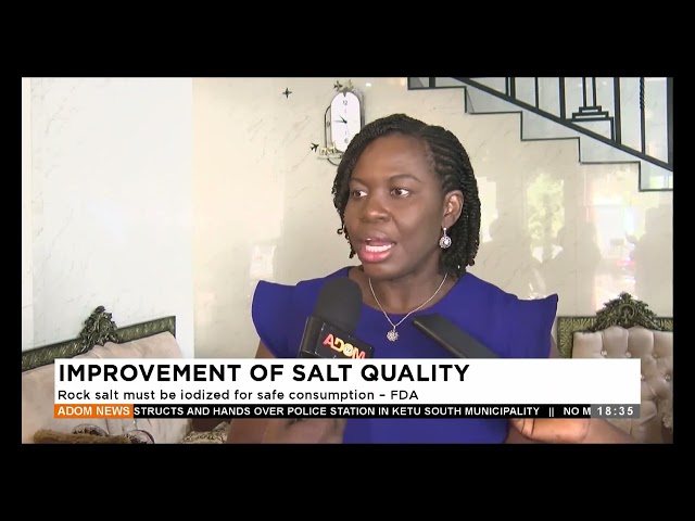 ⁣Improvement of Salt Quality: Rock salt must be iodized for safe consumption -FDA -Apomuden