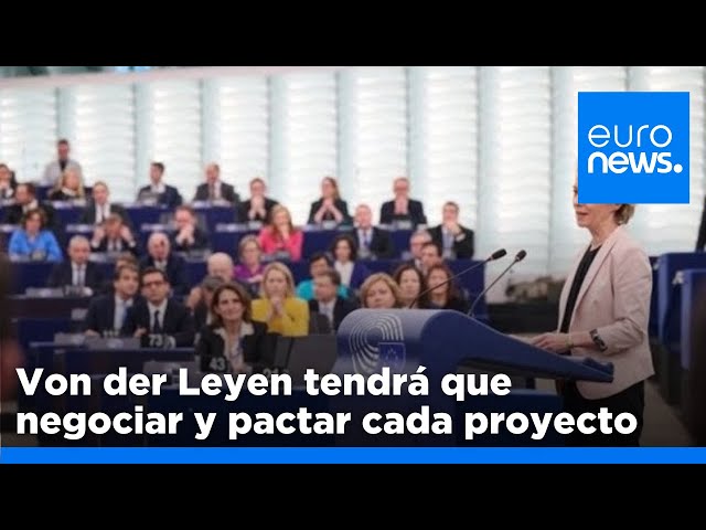 ⁣Von der Leyen tendrá que negociar y pactar cada proyecto por una Comisión con mayoría inestable