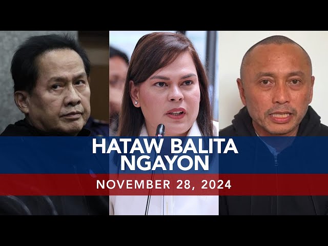 ⁣UNTV: Hataw Balita Ngayon | November 28, 2024