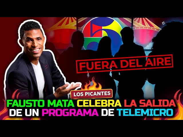 ⁣Fausto Mata celebra la salida de un programa de Telemicro | Vive el Espectáculo"