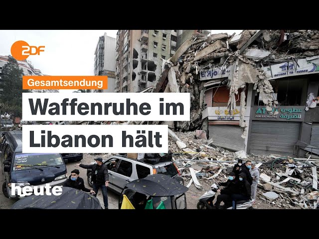 ⁣heute 19:00 Uhr vom 27.11.2024 Waffenruhe Libanon, EU-Kommission, Brandenburg: Koalition SPD und BSW