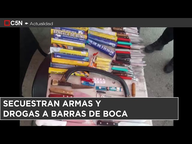 ⁣Secuestran ARMAS y DROGAS a BARRAS de BOCA