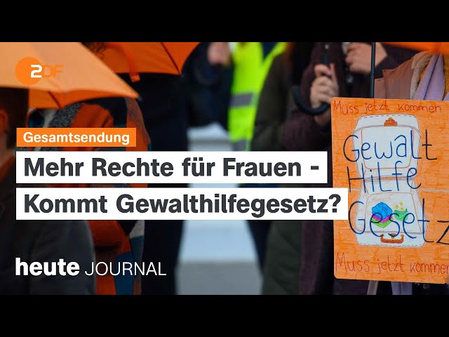 ⁣heute journal vom 27.11.2024 Gewalthilfegesetz, Einhaltung der Waffenruhe, EU-Parlament bestätigt