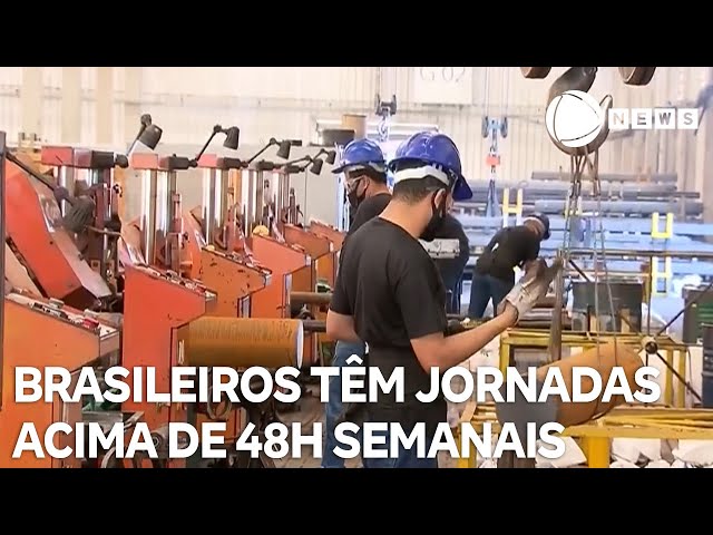 ⁣11% dos brasileiros têm jornadas de trabalho acima 48 horas semanais