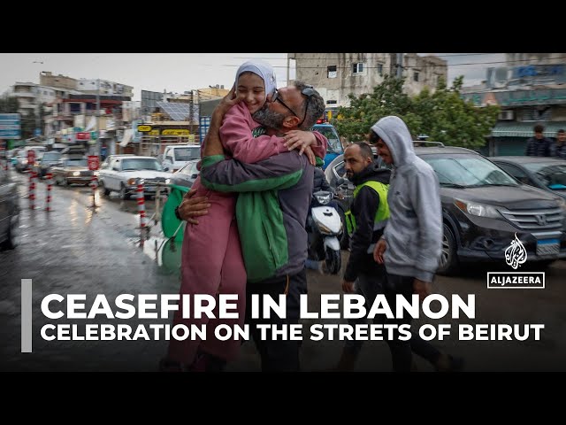 ⁣Ceasefire holding in Lebanon: Celebration on the streets of Beirut