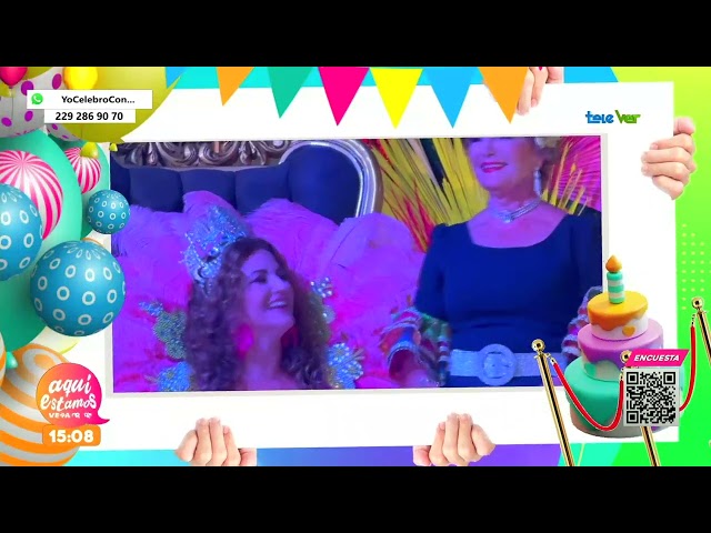 ⁣La Sra. Amanda celebra su cumpleaños con una temática de carnaval.