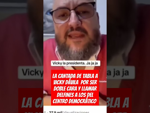 ⁣LA CANTADA DE TABLA A VICKY DÁVILA  POR SER DOBLE CARA Y LLAMAR DELFINES A LOS DEL C.DEMOCRÁTICO