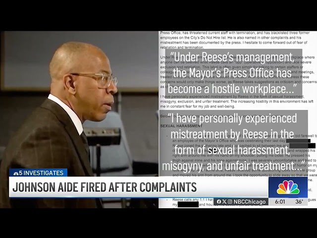 ⁣Brandon Johnson's former press secretary FIRED after alleged harassment