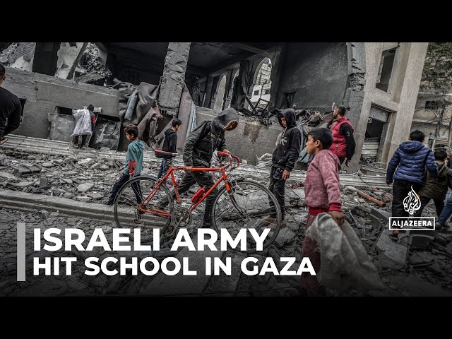 ⁣Gaza offensive intensified: Israeli army hit school housing displaced people