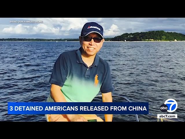 ⁣3 Americans held for years in China have been released, White House says