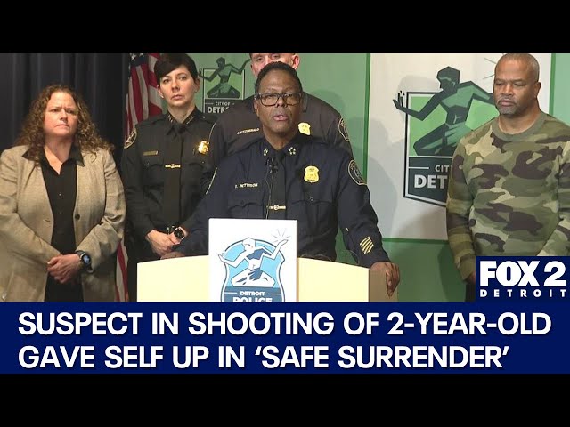 ⁣Suspect in 2-year-old's shooting was a 'safe surrender' says Detroit police chief