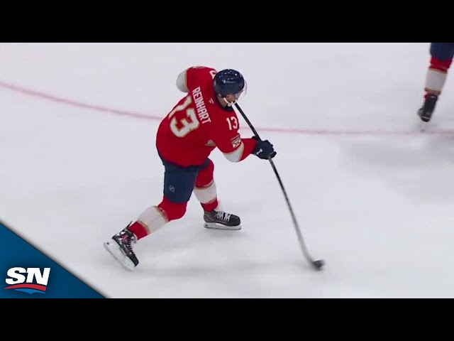 ⁣Panthers' Sam Reinhart Finds Top Corner For Short-Handed Goal vs. Maple Leafs