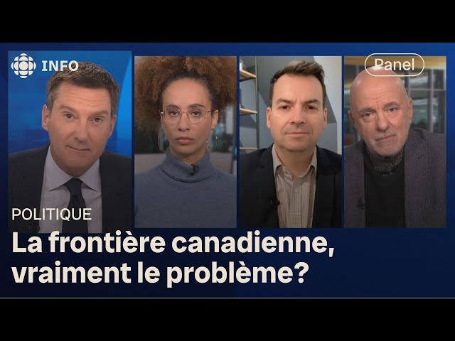 ⁣Panel politique : Legault veut un plan pour sécuriser la frontière