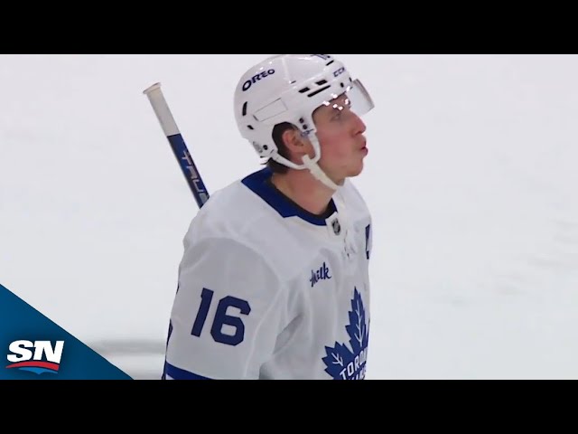 ⁣Mitch Marner Roofs Power-Play Marker To Put Maple Leafs On Board